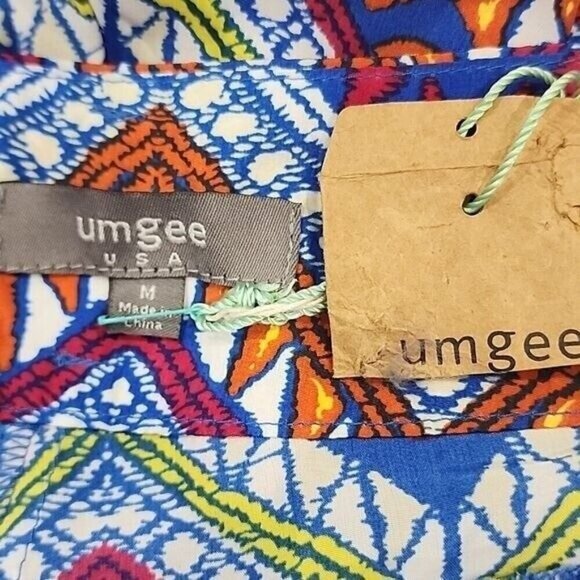 Umgee Pants multicolored boho wide leg Mid-rise festival NWT Women's Medium - Picture 5 of 6